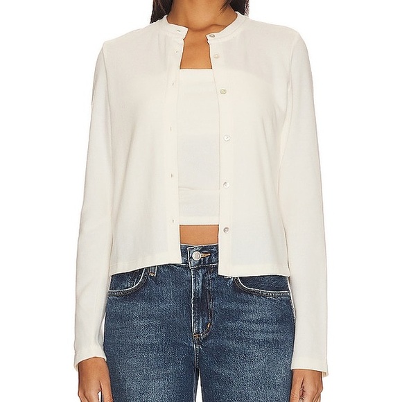 White Button-Up Cardigan - Picture 9 of 9